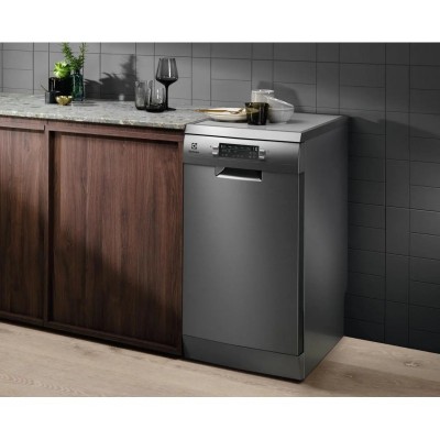 Посудомийна машина Electrolux, 10компл., E, 45см, дисплей, інвертор, 3й кошик, нерж