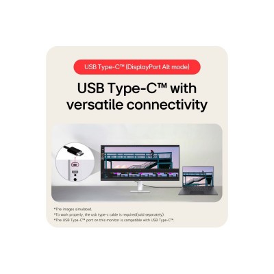 Монітор LG 29" 29U531A-W HDMI, DP, USB-C, MM, IPS, 2560:1080, 21:9, 100Hz, 1ms, sRGB 99%, HDR10