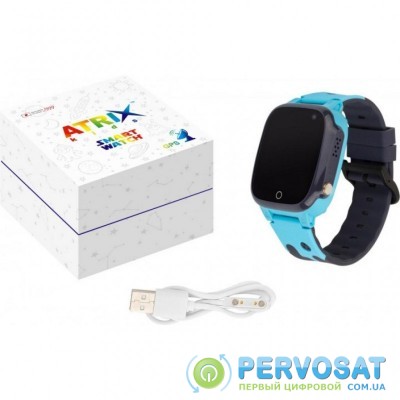 Смарт-часы ATRIX iQ2100 IPS Cam Blue Детские телефон-часы с трекером (iQ2100 Blue)