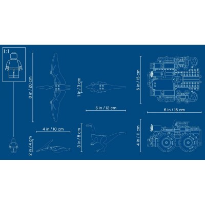 Конструктор LEGO Jurassic World Втеча галлімімуса і птеранодона 75940