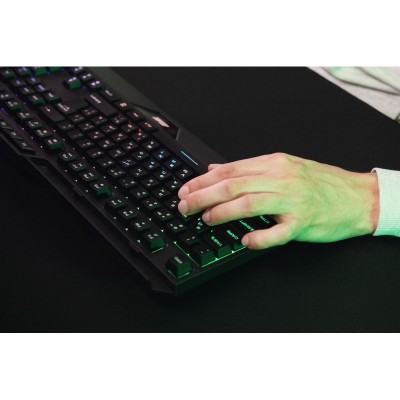 Клавіатура мембранна 2E GAMING KG315 110key, USB-A, EN/UA, RGB, чорний