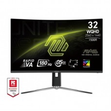Монітор MSI 31.5" MAG 32CQ6PF 2xHDMI, DP, Audio, VA, 2560x1440, 180Hz, 0.5ms, sRGB 101%, CURVED, AdaptiveSync, HAS Монітор MSI 31.5" MAG 32CQ6PF 2xHDMI, DP, Audio, VA, 2560x1440, 180Hz, 0.5ms, sRGB 101%, CURVED, AdaptiveSync, HAS