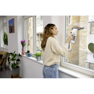 Пилосос Karcher віконний WV 1 Plus, вода -0.1л, автон. робота до 25хв, вага-0.5кг, білий