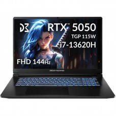 Ноутбук Dream Machines RG5050-17 17.3FHD IPS, Intel i7-13620H, 32GB, F1TB, NVD5050-8, DOS, чорний