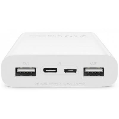 Батарея универсальная ZMi Aura 20000mAh Type-C 2*USB QC2.0/3.0 White (QB821)