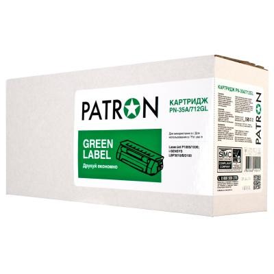 Картридж PATRON HP LJ CB435A/CANON 712 GREEN Label (PN-35A/712GL)