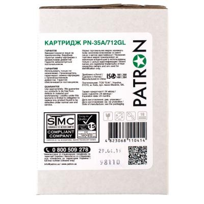 Картридж PATRON HP LJ CB435A/CANON 712 GREEN Label (PN-35A/712GL)