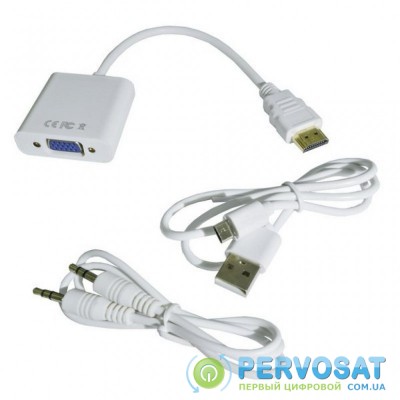 Переходник HDMI M to VGA F ST-Lab (U-990 white)