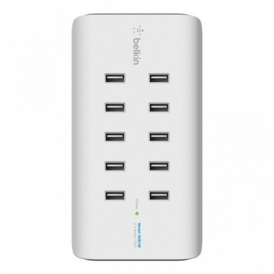 Зарядное устройство Belkin RockStar 10 PORT USB-A CHARGER 2.4 Amp, 120W (B2B139vf)