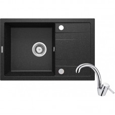 Набір для кухні Deante Corio, гранітна мийка ZRC_2113 + зміш. BCA_066M , графіт-хром Набір для кухні Deante Corio, гранітна мийка ZRC_2113 + зміш. BCA_066M , графіт-хром