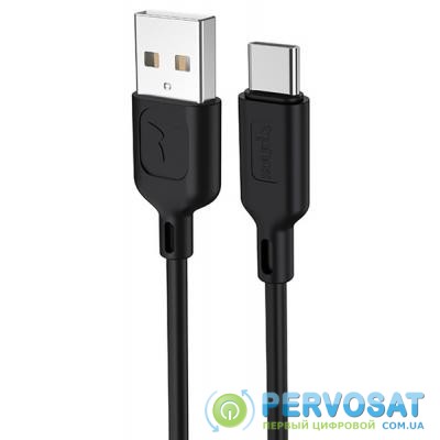 Дата кабель USB 2.0 AM to Type-C 1.2m Fast T-C829 Black T-PHOX (T-C829 Black)