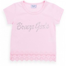 Футболка дитяча Breeze з мереживом (9001-110G-peach) Футболка дитяча Breeze з мереживом (9001-110G-peach)
