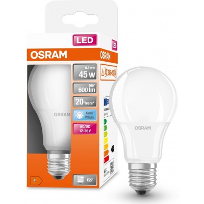 Лампа світлодіодна низьковольтна OSRAM LED CLA45 6,5W (600Lm) 4000K E27 12-36В