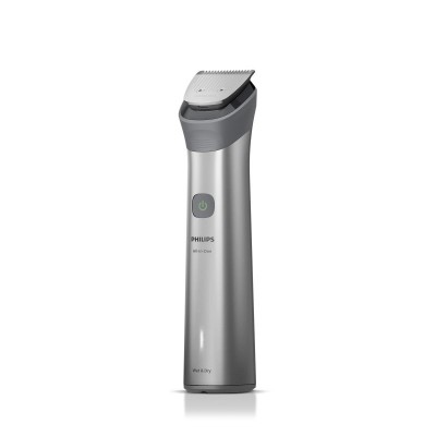Тример Philips Series 5000, для бороди, голови та тіла, насадок-10, сталь, сірий