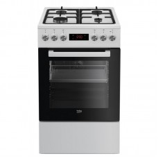 Плита комбінована Beko FSM52332DWDS - 50х60 см/газ-контр/чавун/60л/8 прогр./біла Плита комбінована Beko FSM52332DWDS - 50х60 см/газ-контр/чавун/60л/8 прогр./біла