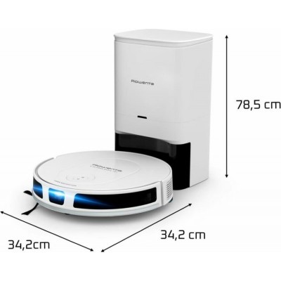 Робот-пилосос Rowenta миючий X-Plorer Serie 70+ Total Care, 2500ПаВт, h=7.8см, 0.3л, конт пил -0.4л, автон. робота до 168хв, білий