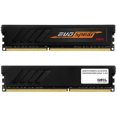 Модуль памяти для компьютера DDR4 32GB (2x16GB) 3200 MHz Spear Heatsink GEIL (GSB432GB3200C16ADC)