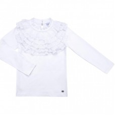 Кофта Breeze з мереживним коміром (9269-152G-white) Кофта Breeze з мереживним коміром (9269-152G-white)