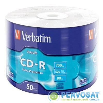 Диск CD Verbatim 700Mb 52x Wrap-box Extra (43787)