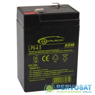 Батарея к ИБП GEMIX 6В 4.5 Ач (LP6-4.5 Т2)