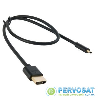 Кабель мультимедийный micro HDMI to HDMI 0.5m EXTRADIGITAL (KBD1678)