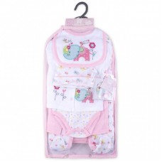 Набір дитячого одягу Luvena Fortuna для дівчаток подарунковий 7 предметів (G8342.3-6) Набір дитячого одягу Luvena Fortuna для дівчаток подарунковий 7 предметів (G8342.3-6)