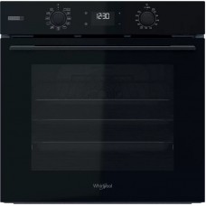 Духова шафа Whirlpool електрична, 71л, A+, дисплей, конвекція, телескопічні напрямні, пара, чорний