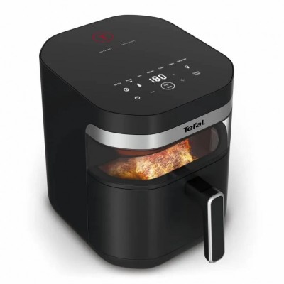 Мультипіч Tefal Easy Fry Infrared, 1850Вт, чаша-7л, сенсорне керув., 8 програм, з віконцем, пластик, чорний Мультипіч Tefal Easy Fry Infrared, 1850Вт, чаша-7л, сенсорне керув., 8 програм, з віконцем, пластик, чорний