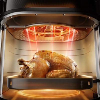 Мультипіч Tefal Easy Fry Infrared, 1850Вт, чаша-7л, сенсорне керув., 8 програм, з віконцем, пластик, чорний Мультипіч Tefal Easy Fry Infrared, 1850Вт, чаша-7л, сенсорне керув., 8 програм, з віконцем, пластик, чорний