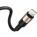 Дата кабель USB 2.0 AM to Lightning + Micro 5P + Type-C 1.2m T-F815 T-PHOX (T-F815 Mix Black/Gold)