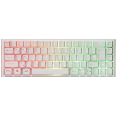 Клавіатура мембранна 2E GAMING KG350 68key, USB-A, EN/UA/RU, RGB, білий