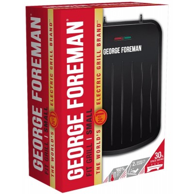 Гриль George Foreman прижимний Fit Grill Small, 760Вт, темп. режимів-1, пластик, чорний