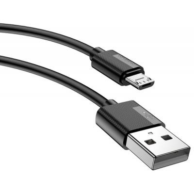 Дата кабель USB 2.0 AM to Micro 5P 1.2m Nets T-M801 Black PURIDEA (T-M801 black)