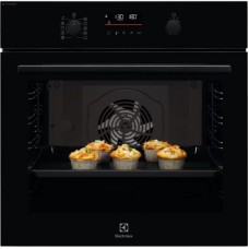 Духова шафа Electrolux електрична, 72л, A, пара, дисплей, конвекція, телескопічні напрямні, чорний Духова шафа Electrolux електрична, 72л, A, пара, дисплей, конвекція, телескопічні напрямні, чорний