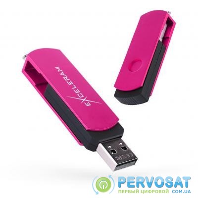 USB флеш накопитель eXceleram 16GB P2 Series Rose/Black USB 2.0 (EXP2U2ROB16)