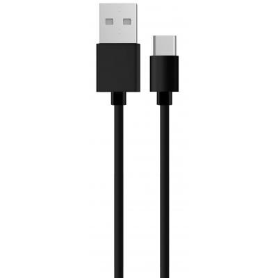 Зарядное устройство Florence 1USB QC 3.0 + Type-C cable Black (FL-1050-KT)