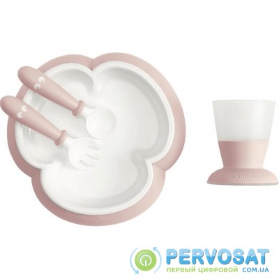 Набор детской посуды Baby Bjorn Feeding Set, Powder Pink (78164)