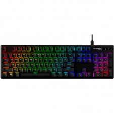 Клавіатура механічна HyperX Alloy Origins PBT 104key, AqUK, USB-A, EN/RU, RGB, чорний