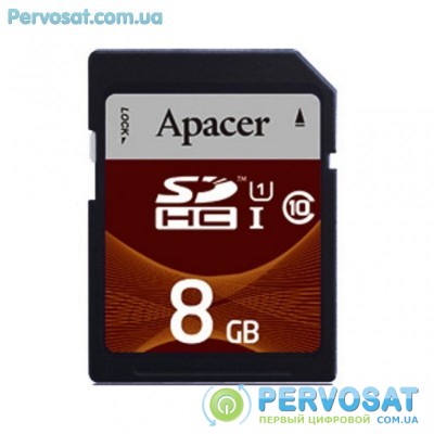 Карта памяти Apacer 8GB SDHC UHS-I Class10 RP (AP8GSDHC10U1-R)