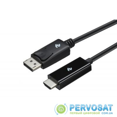 Кабель мультимедийный DisplayPort to HDMI 1.8m 2E (2E-W1705)