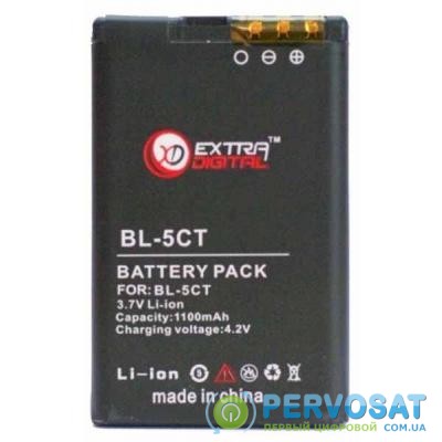 Аккумуляторная батарея для телефона EXTRADIGITAL Nokia BL-5CT (1100 mAh) (BMN6275)