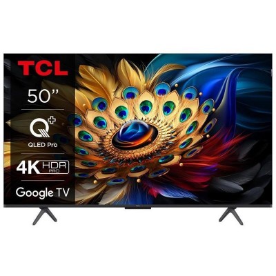 Телевізор 50" TCL QLED 4K 60Hz Smart Google TV Black