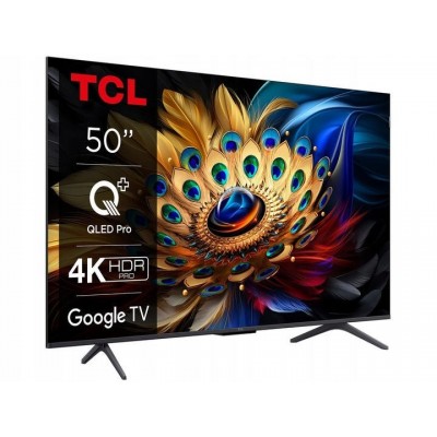 Телевізор 50" TCL QLED 4K 60Hz Smart Google TV Black