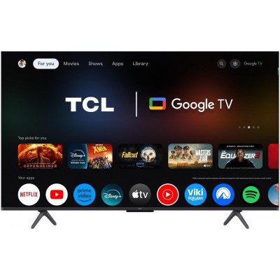 Телевізор 50" TCL QLED 4K 60Hz Smart Google TV Black