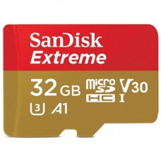 Карта пам'яті SANDISK 32GB microSD class 10 UHS-I U3 V30 A1 Extreme (SDSQXAF-032G-GN6MN) Карта пам'яті SANDISK 32GB microSD class 10 UHS-I U3 V30 A1 Extreme (SDSQXAF-032G-GN6MN)