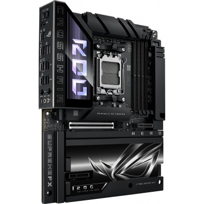Материнcька плата ASUS ROG CROSSHAIR X870E HERO BTF sAM5 X870E 4xDDR5 M.2 HDMI WiFi BT ATX приховане підключення роз'ємів Материнcька плата ASUS ROG CROSSHAIR X870E HERO BTF sAM5 X870E 4xDDR5 M.2 HDMI WiFi BT ATX приховане підключення роз'ємів