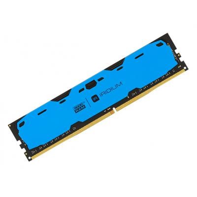 Модуль памяти для компьютера DDR4 4GB 2400 MHz Iridium Blue GOODRAM (IR-B2400D464L15S/4G)