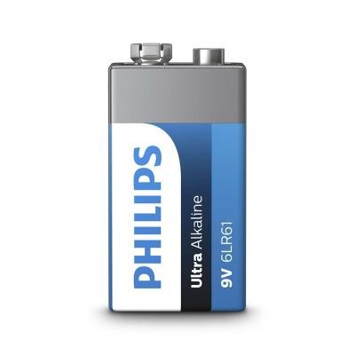 Батарейка PHILIPS Крона 6LR61 Ultra Alkaline * 1 (6LR61E1B/10)