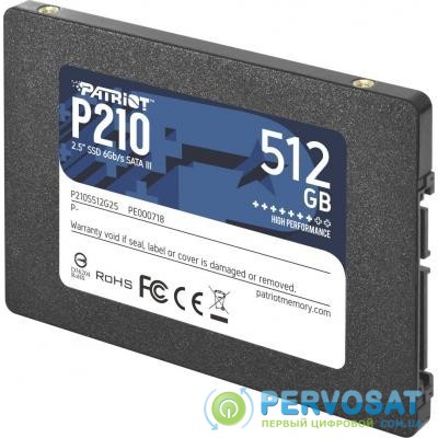 Накопитель SSD 2.5" 512GB Patriot (P210S512G25)