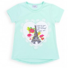 Футболка дитяча Breeze з вежею (8326-116G-mint) Футболка дитяча Breeze з вежею (8326-116G-mint)